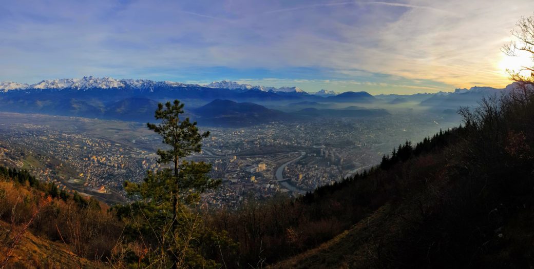 Grenoble Rachais couché de soleil